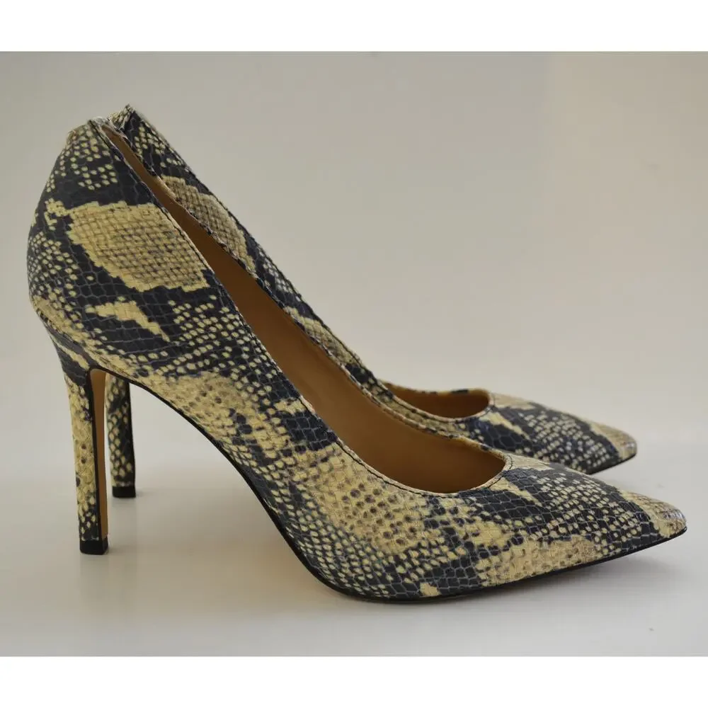 Sam Edelman Hazel Snake Embossed Leather Stiletto Pump Size 7
